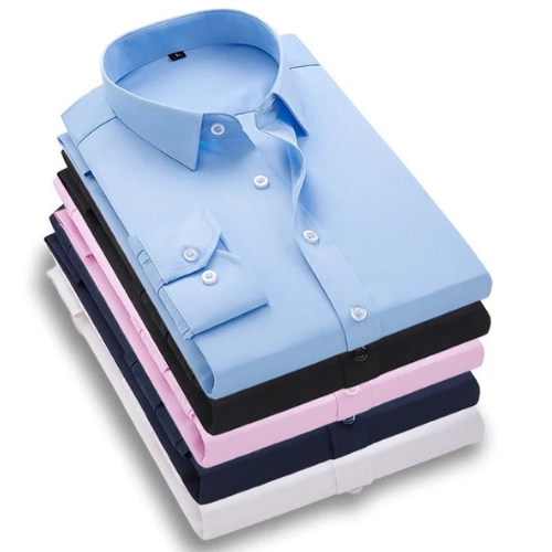 Men's Solid Long Sleeve Shirt